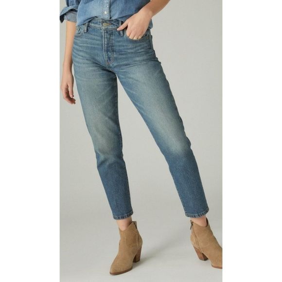 Lucky Brand High Rise Drew Mom Ankle Jeans 6/28